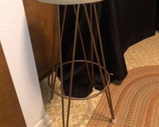 Mid century modern stool w/ hairpin legs