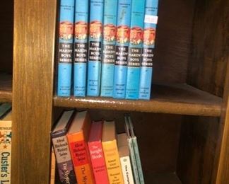 Vintage kids books, including the Hardy Boys.