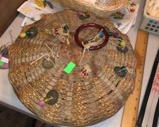 vintage sewing basket