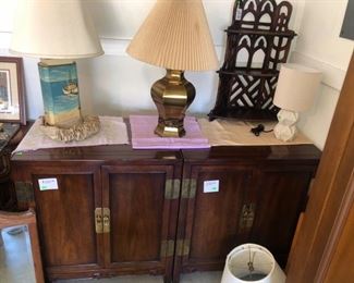 A pair of Asian-styled cabinets