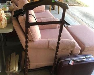 wooden bedroom valet