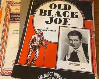 Vintage sheet music