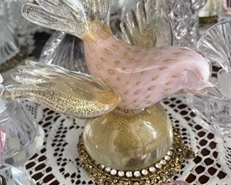 Glass Bird Figurine
