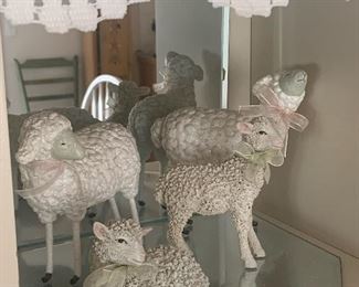 Home Decor, Sheep Figurines