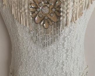 Speed Fashion, Cut #740, Beaded Vintage Dress, Size Large