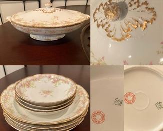 Limoges France covered Vegetable Bowl, Berrie Bowls & Salad Bowls