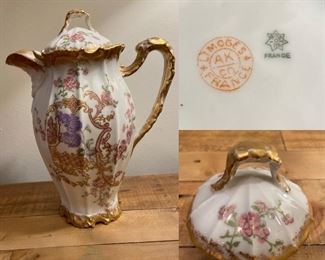 Limoges France Chocolate Pot