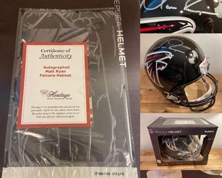 Autographed Matt Ryan Atlanta Falcons Helmet 