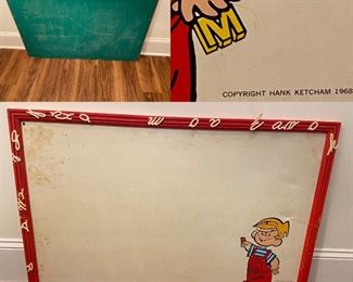 Copyright Hank Ketcham 1968 Chalkboard/Magnetic Board