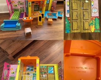 1970’s Barbie Country Living Home with Furniture 