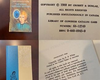 1968 Nancy Drew Book
1952 Charlotte’s Web Book