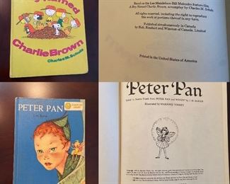 Peter Pan 1957 Hardback Book
1969 A Boy Named Charlie Brown Hardback Book