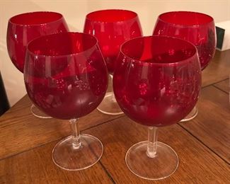 Ruby Red Stemware