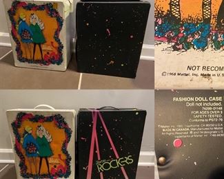 Vintage 1968 Mattel Barbie Doll Trunk/Case 
Vintage 1985 Mattel Fashion Doll Case
