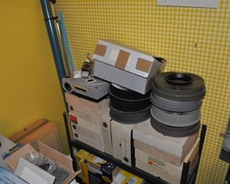 Projector, Slides, Screen