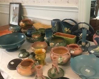 Roseville and pottery