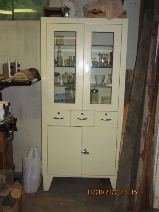 Awesome vintage medical office cabinet