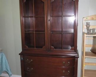 Vintage small Mahogany China Cabinet