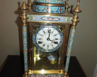 Beautiful Enameled Clock