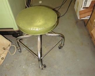 Vintage medical office stool