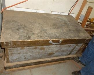Antique Tool Box w/inside boxes (tools not included)