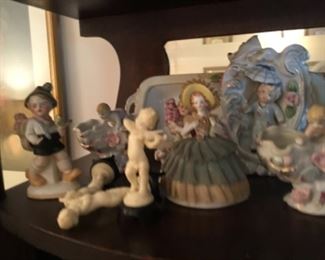 Collectibles  in living room 