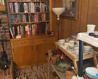 Den - lots of books, magazines, sets of books 