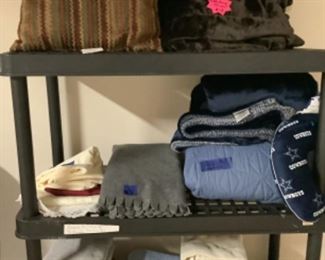 Some bedding and towels