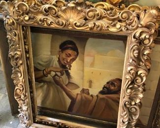 MORE GOLD ANTIQUE LARGE FRAMES