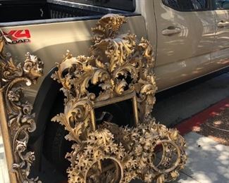 MORE GOLD ANTIQUE LARGE FRAMES