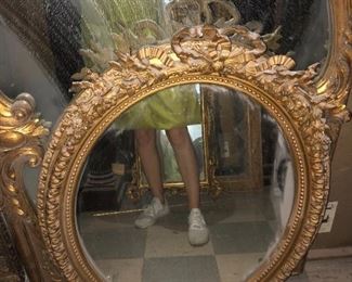 ANTIQUE FOLD FRAMED MIRROR 