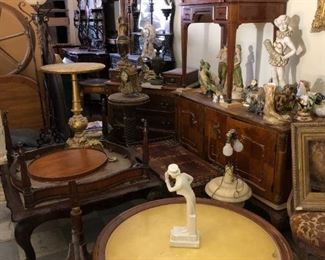 ANTIQUE FURNITURE. SOLID WOOD. LOTS NOT PICTURED PLEASE COME TO STORE 