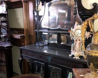 ANTIQUE DISPLAY FURNITURE! WE HAVE 2 OF THESE. STUNNING CARVING ! SUPER LOW PRICE. 