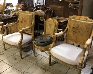 ANTIQUE CHAIRS AND COUCHES 