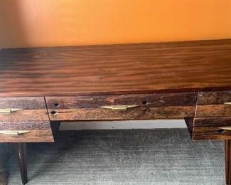 Desk 5 Drawers Salvaged Lumber Drawer