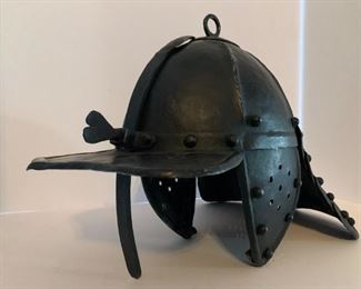 Reproduction iron Roman helmet
