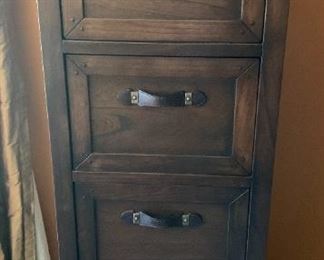 Arhaus "Tremont" 4 drawer wood filing cabinet;