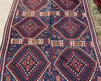 Yuruk Kilim 7'1 by 5'1 Tassel Fringe