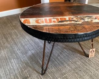 Accent Table on 3 rebar Hairpin Supports