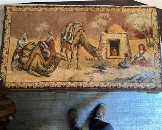 Arabian Woven Tapestry 38x21 Dessert Scene