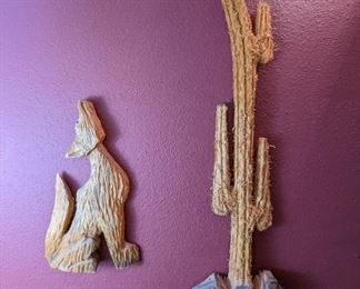 Carved Wood Wall Hanging