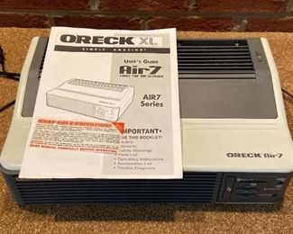 Oreck XL Tabletop Air Cleaner And Oreck Magnesium Vacuum