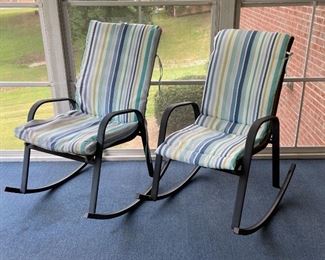 Pair Of Outdoor Patio Rockers