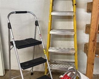 Step Ladders And 1 Emergency Ladder