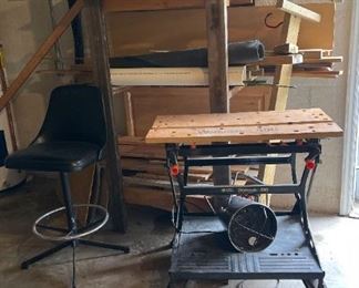 Workmate 400 With Rack Of Wood