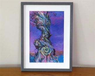 Authentic Hazel Belvo Print #5/30 "Spirit Tree: Dusk"