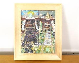 Framed Mixed Media Mosaic