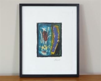 Framed Signed Jon Neuse Abstract Art