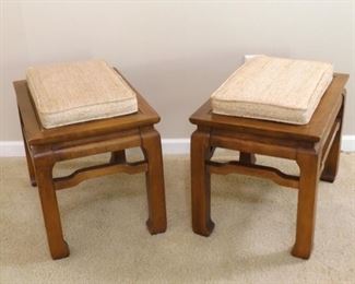 2 Asian Themed Wood Table/Bench Conversions