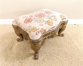 Antique Iron Footstool